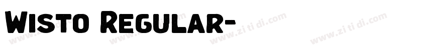 Wisto Regular字体转换 Wisto Regular字体转换